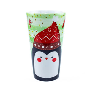 Taza Alta Pingüino Navideño