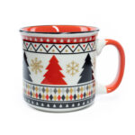 Taza Navideña de Porcelana Grande